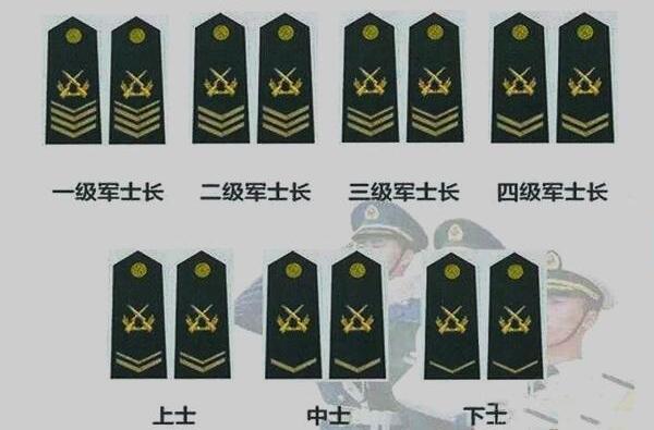 军衔等级肩章排列图片军人军衔等级排名上将最高