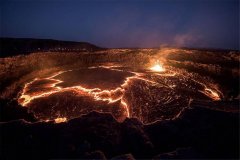 一个“蓝点”出现火山口中，调动卫星才能确认（火山现象）